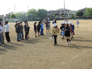 あいさつ運動　６年生