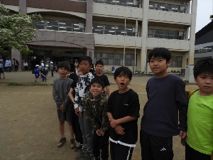 あいさつ運動４，５年生