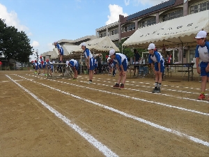 運動会予行練習①