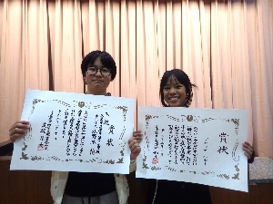 卒業式予行・授賞式