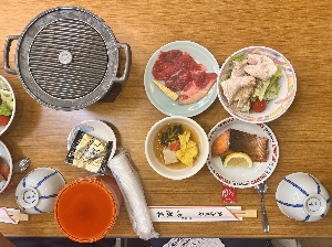 【修学旅行】1日目　夕食①