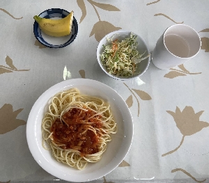 【スキー宿泊学習】2日目　昼食の様子