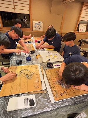 【修学旅行】２日目　友禅染体験