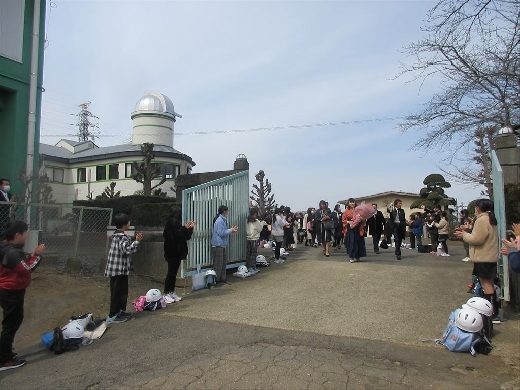 在校生からの見送り