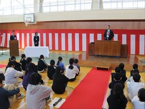 １年間の成長を感じた修了式（３月２４日）