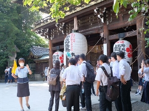 北野天満宮で合格祈願をしました