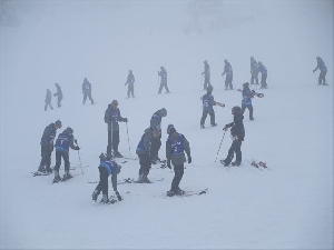 スキー・スノーボード宿泊学習⑪　２日目午前の講習１