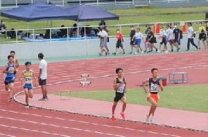 ７／８・９　県中学校総合体育大会　陸上競技大会が行われました