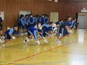 体育祭練習（3年生団体種目）