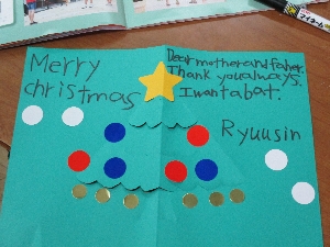 ５年生　クリスマスカード作り