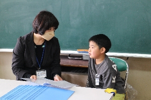 通知表が渡されました