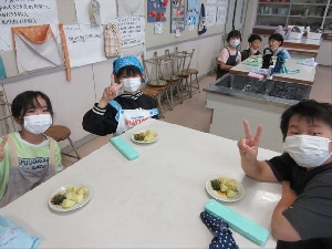 はじめてのガスコンロ（５年生の調理実習）
