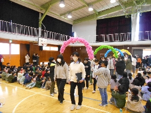 【３月１日（金）】６年生を送る会（全学年）①