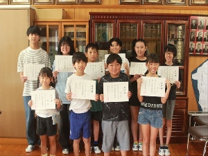 第２学期学級委員任命式
