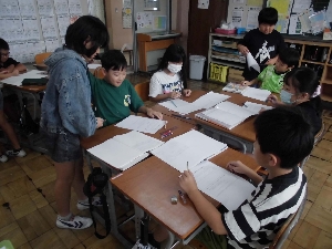 よりよい授業づくりを目指して第２回要請訪問（２年、３年２組、４年、５年）