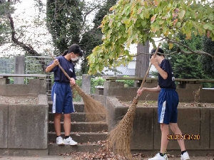 朝のボランティア活動