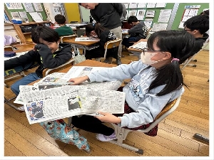 11/30・31　3・4・5・6年NIE出前授業