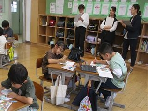 6/26　保幼小連携事業　認定保育園すずのきさん授業参観