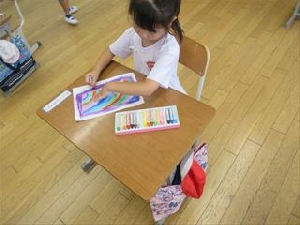 7/3　１年生図工　学校長特別授業