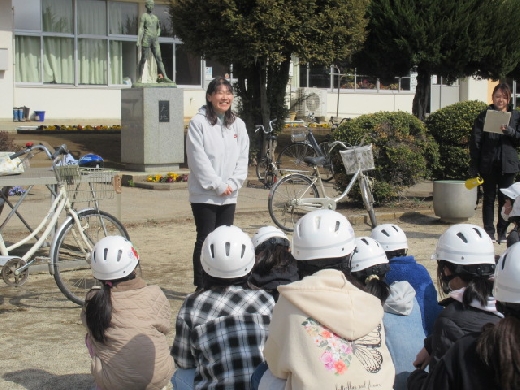 長須地区交通安全母の会長のお話