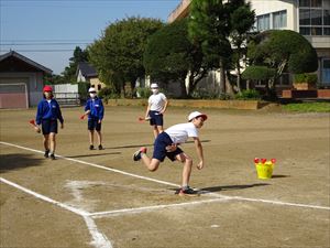 整備された校庭でエールを！