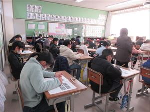 県学力診断のためのテスト  １月１１日・１２日