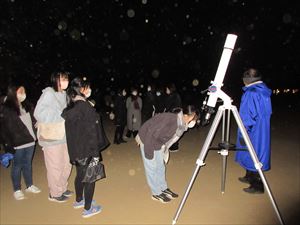 星空観察会　２月１６日