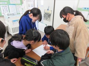 通学班集会　３月４日