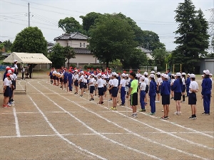 0516_ふじの子スポーツフェスティバルの練習風景です（応援合戦）