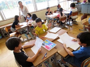 学びを育てる　２年　図工　表現の工夫