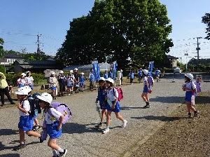 民生委員さん、児童委員さんによるあいさつ運動