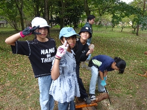 ５年生 宿泊学習１日目　森林・林業体験