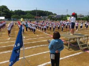 青空の下、スポーツフェスティバルの予行練習！