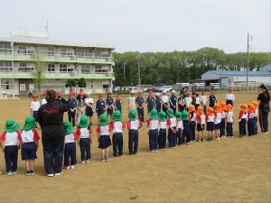 【４月１３日】あかつき保育園児との交流