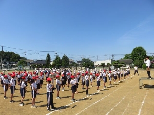 【全学年】始まった！　全学年での　全体練習