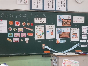 【第１学年　食に関する指導】栄養と　つくる優しさ　いただきまーす！