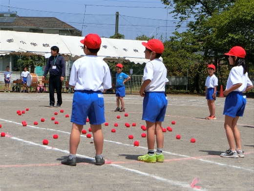 １・２年チェッコリ玉入れ