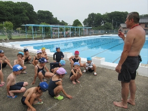 ６月２７日（火）２年生水泳授業