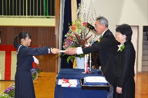 ３月１９日（火）卒業証書授与式