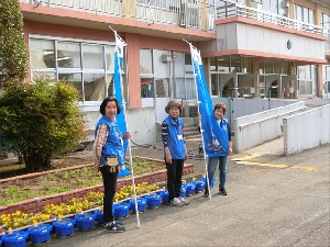 ５月１４日（水）民生委員さん・主任児童委員さんによるあいさつ運動
