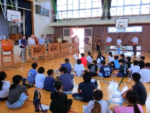 ９月１８日（木）猿島ばやし講習会（４年・５年）