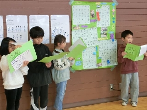 １月２０日（火）　２年生「まちたんけん」発表会