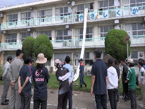 救助袋訓練（職員研修）