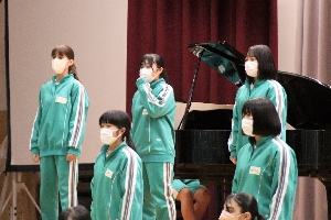 ３年生の「合唱コンクールリハーサル」が行われました！