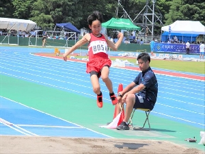 目指せ県大会　　県西総体陸上競技大会