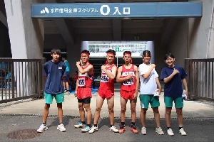 県民総合体育大会の陸上の部に出場しました