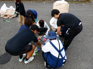 資源物回収の様子