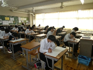 実力テストを行いました（３学年）