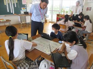 お客様来校日（坂東市計画訪問）