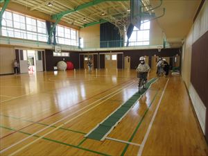 自転車競技大会に向けて練習中！
